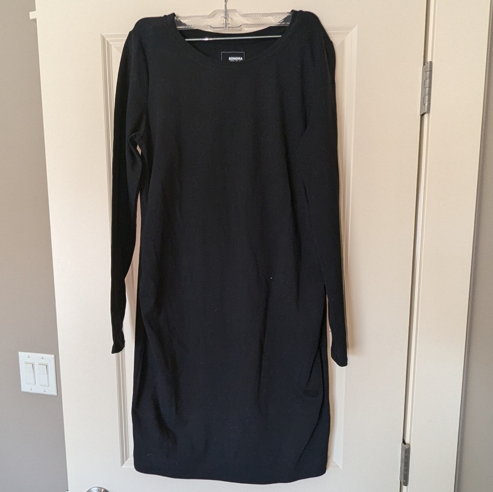 Sonoma Black Long Sleeve Dress